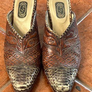 Salpy Cowgirl Leather Slides